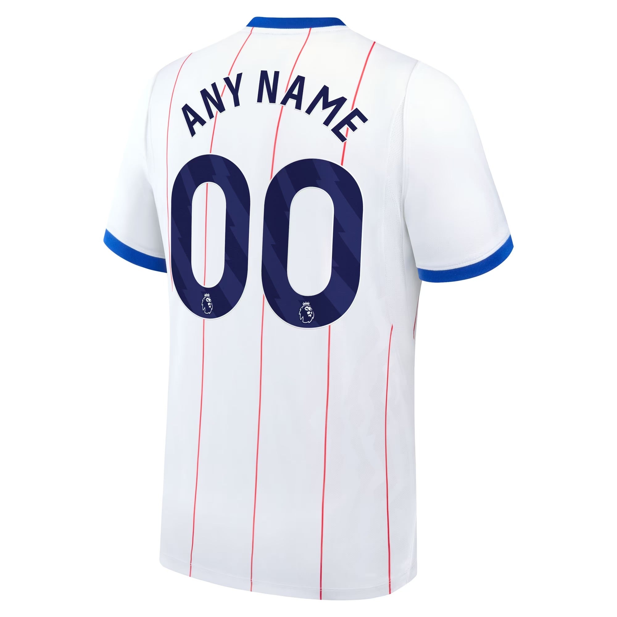 White Pinstriped Third Fan Soccer Jersey | Athletic Apparel Chelsea