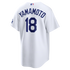 White Pro Baseball Fan Jersey Yamamoto  | Loose Fit Moisture-Wicking Apparel Dodgers