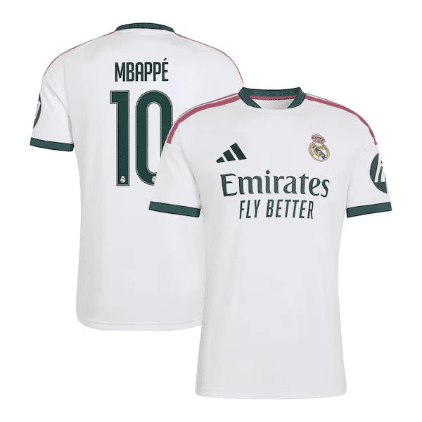 White Pro Player Edition Soccer Jersey Custom Madrid | Athletic Fan Apparel (Mbappé)