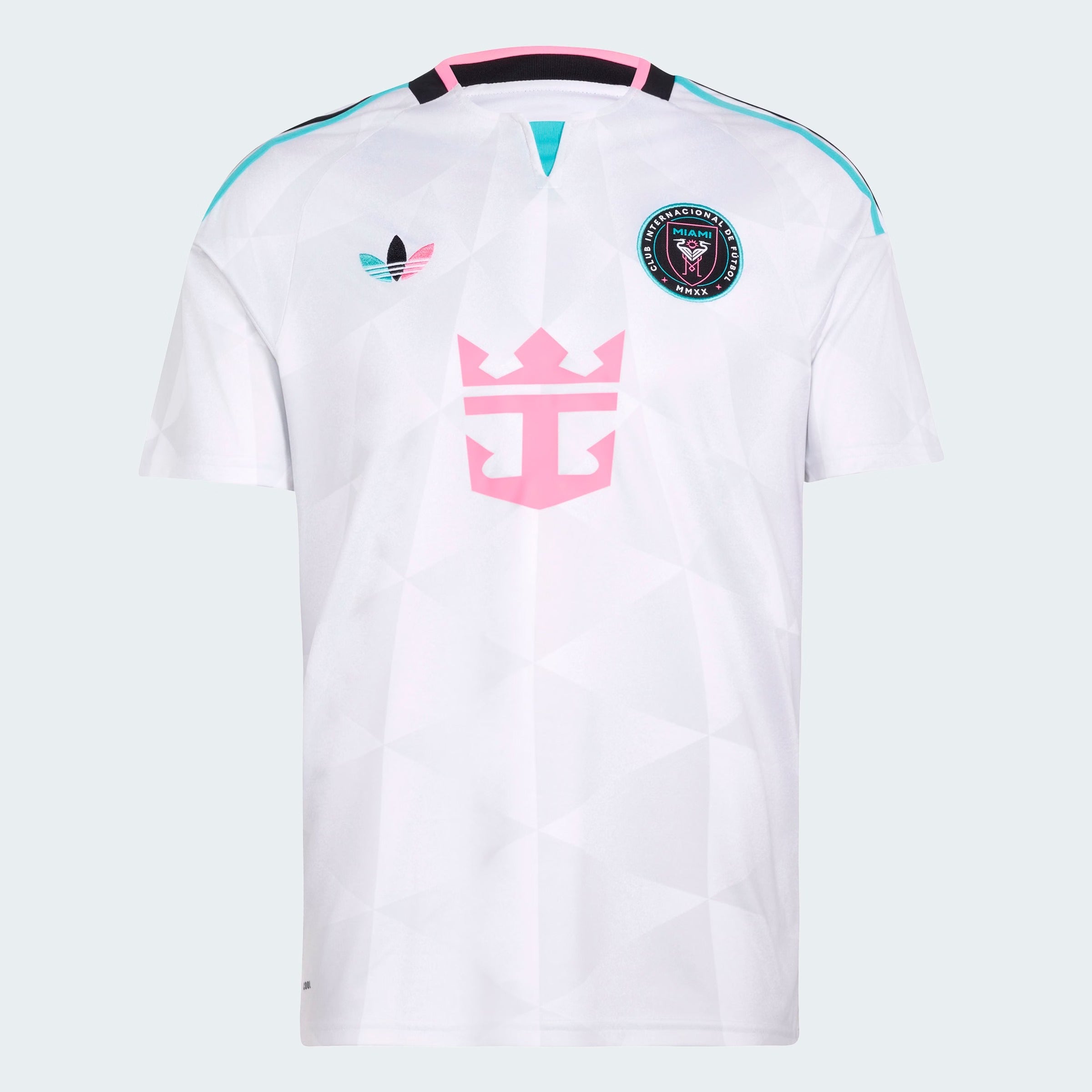 White & Teal Athletic Soccer Jersey – Miami Style 2026 (Messi #10)