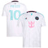 White & Teal Athletic Soccer Jersey – Miami Style 2026 (Messi #10)