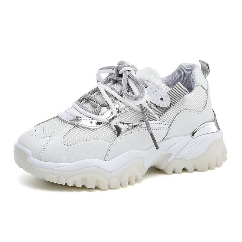 women nevada New Fashion Reflective Chunky Sneaker Platform Casual Shoes Women Sneakers