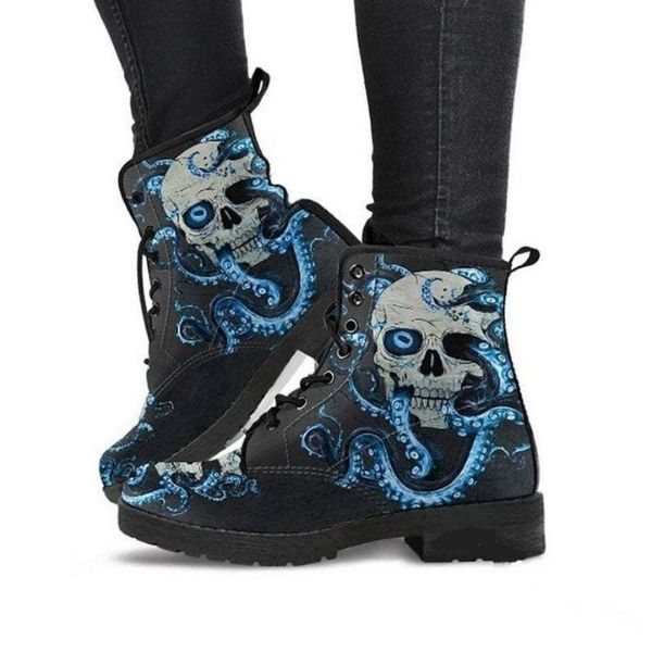 Shop Women’s Leather Boot Print Skull – Cowgirl Shoes, from our luxury leathers in American And Uk craftsmanship.