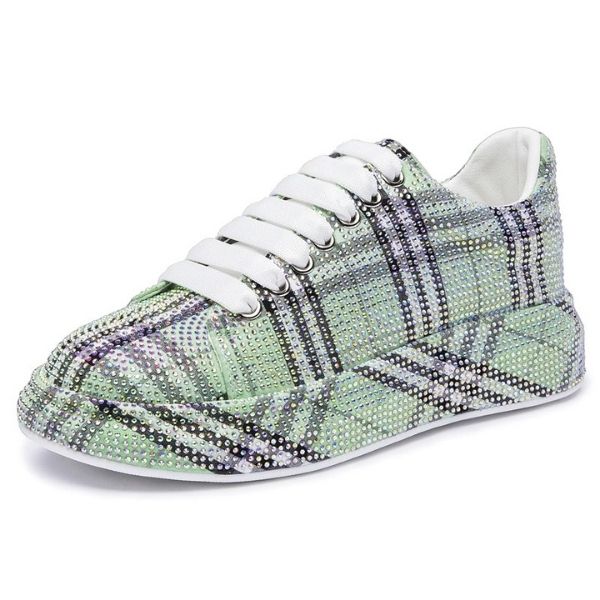 Women's Sneakers Glittering Rhinestone Shiny