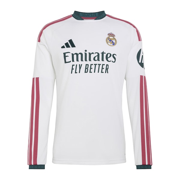 Adidas Real Madrid 2026/27 Home Replica Custom Long Sleeve Jersey White