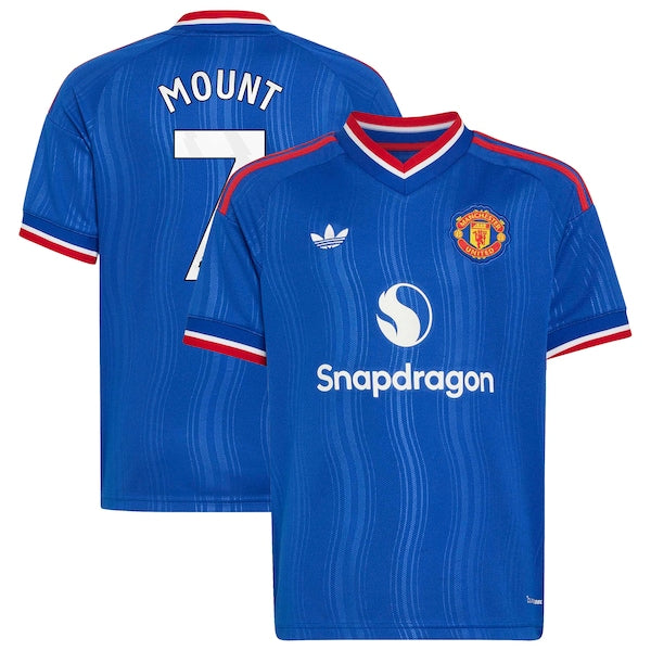 Mason Mount Manchester United adidas Youth 2026/27 Away Replica Jersey - Royal
