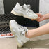 women nevada New Fashion Reflective Chunky Sneaker Platform Casual Shoes Women Sneakers