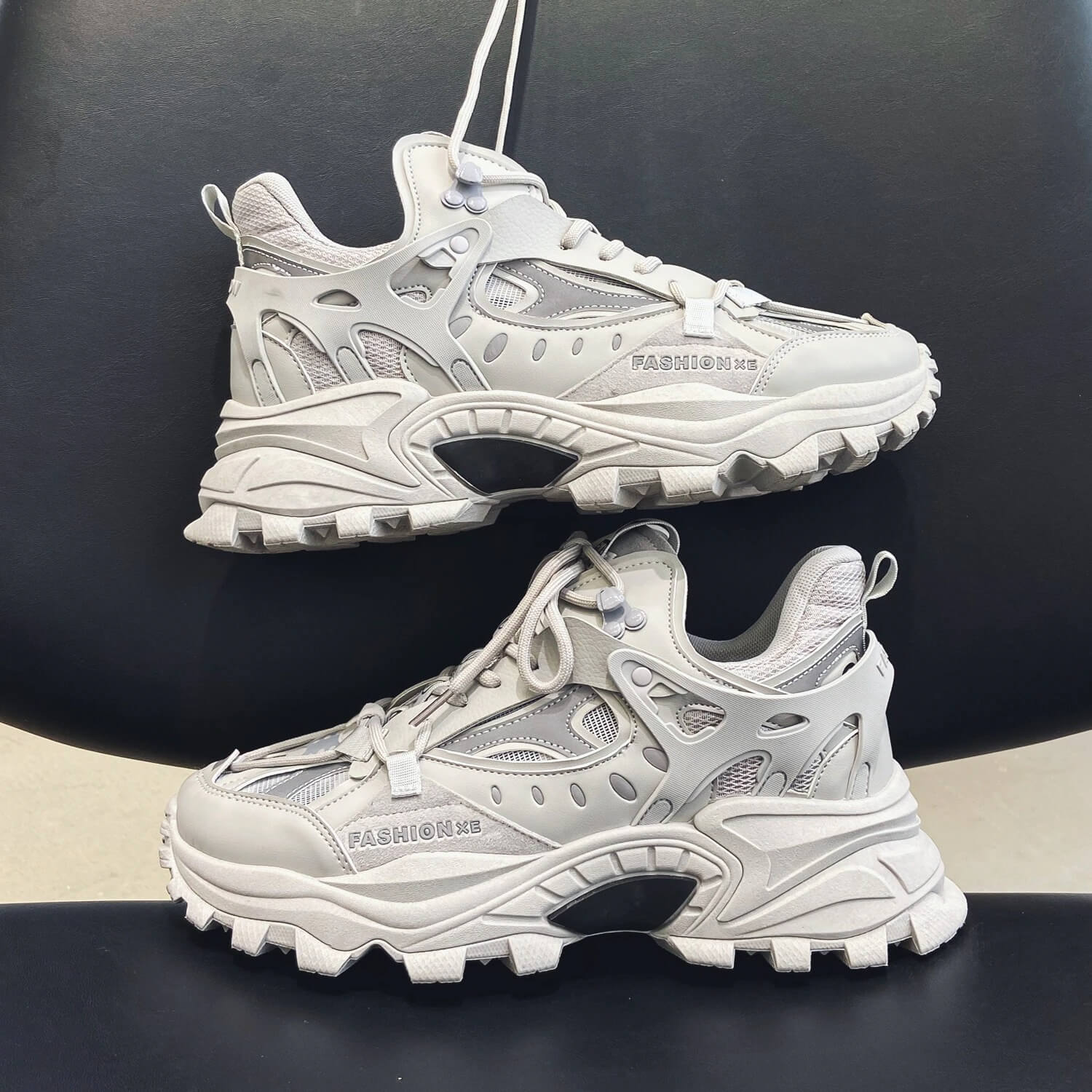 High Fashion Chunky Sneakers Men Zapatos Hombre Thick Sole Casual Shoes