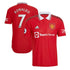 Cristiano Ronaldo Manchester United Home Adidas jersey in red with team logo and number 7 on back