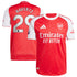 Kai Havertz Arsenal home jersey adidas authentic in red and white with Emirates Fly Better logo