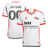 adidas San Jose Earthquakes custom jersey in white with red trim and sponsor logos