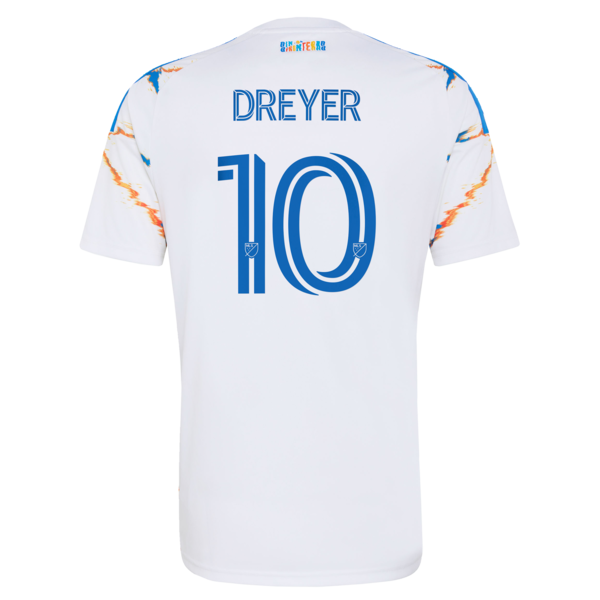 Anders Dreyer San Diego FC adidas  2026 Unprecedented Unity Kit Replica Jersey - White