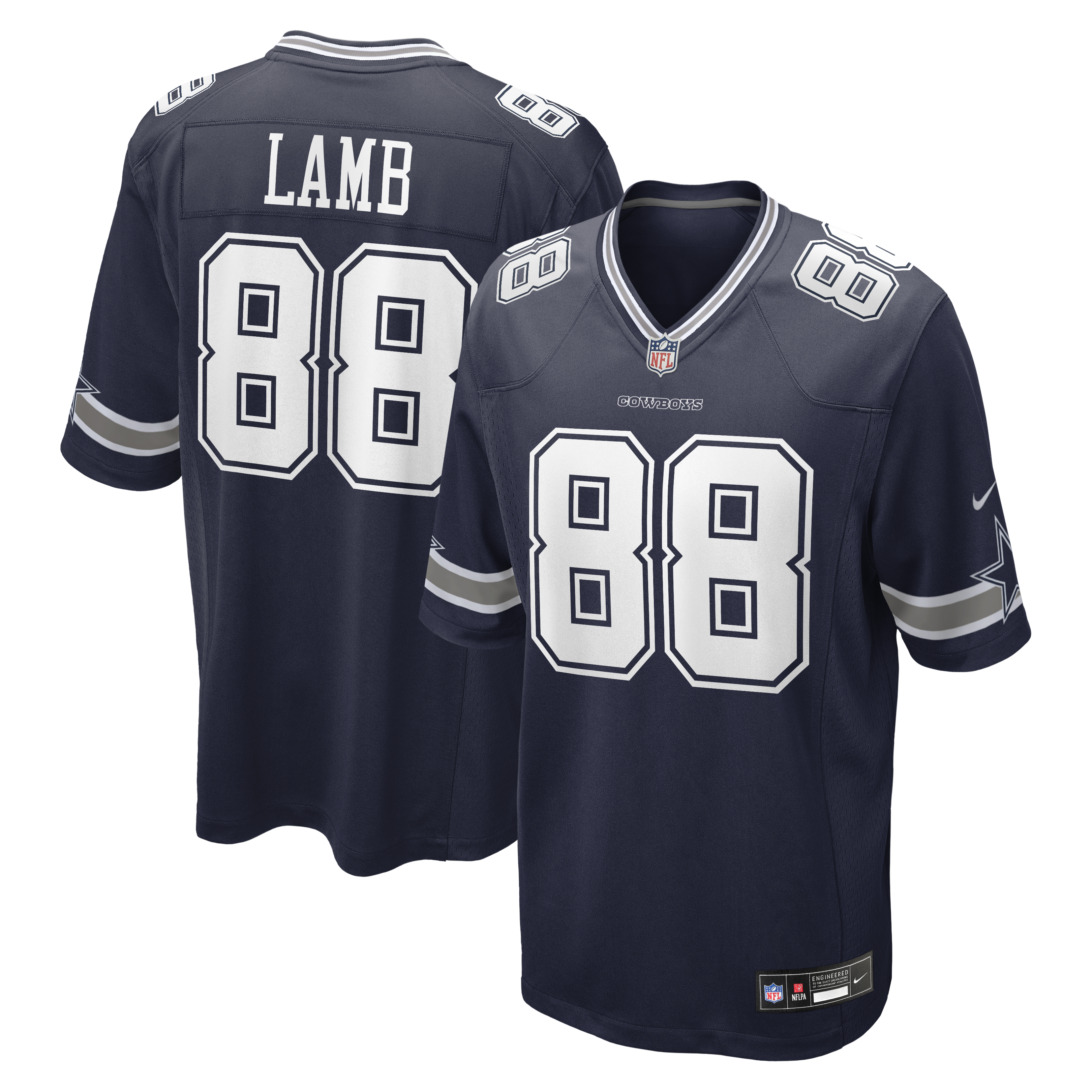 Nike CeeDee Lamb Dallas Cowboys Alternate Game Team Jersey Navy