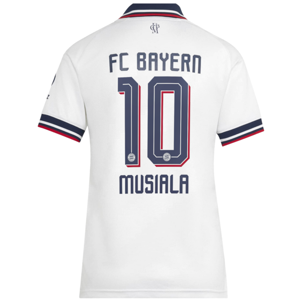 Jamal Musiala Bayern Munich adidas Women's 2026/27 Away Replica Jersey - White