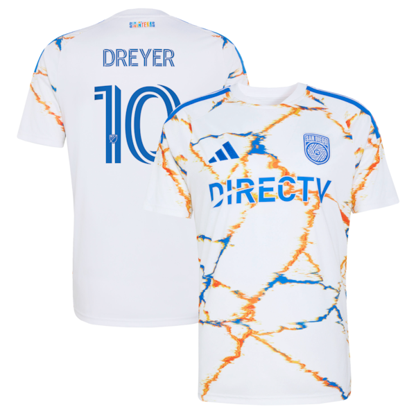 Anders Dreyer San Diego FC adidas  2026 Unprecedented Unity Kit Replica Jersey - White