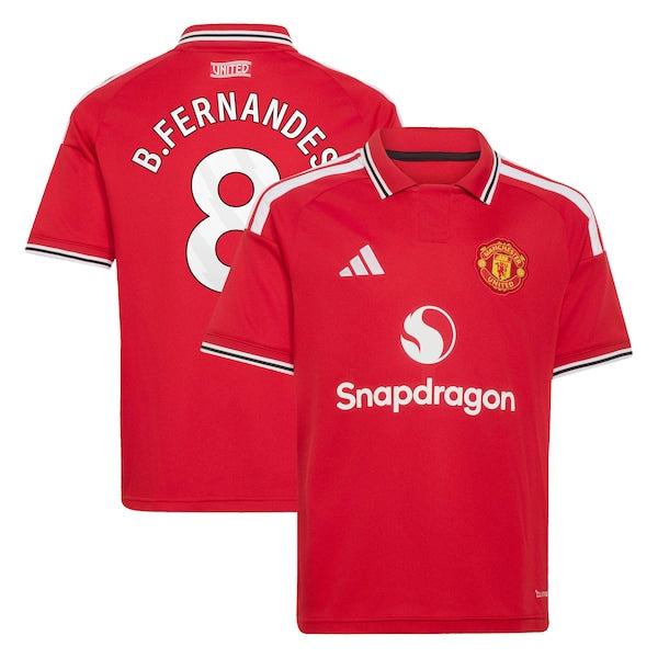 Adidas Bruno Fernandes Manchester United 2026/27 Home Stadium Replica Jersey Red