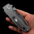 Demko Dynamics MG AD20S Folding Knife – 3.25" M390 Premium Steel Shark-Foot Blade – Precision Titanium Alloy Handle