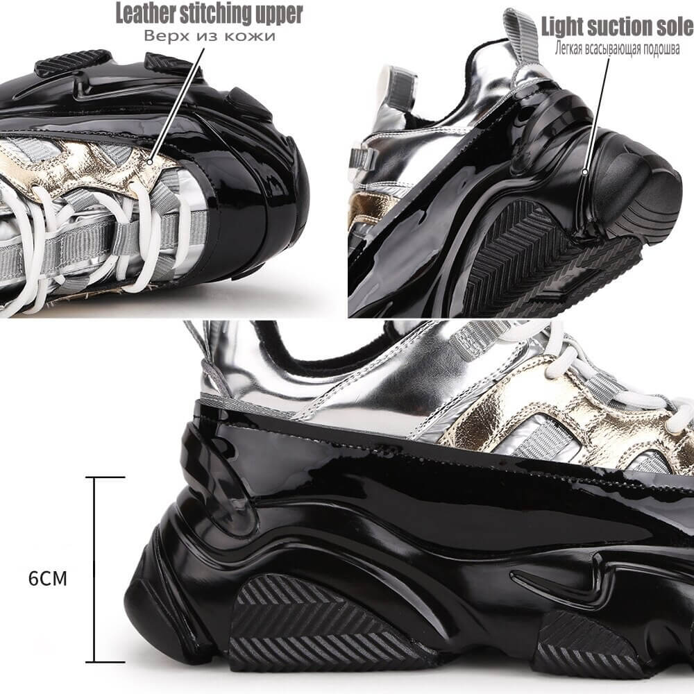 Women Nevada Genuine Patent Leather Breathable sneaker