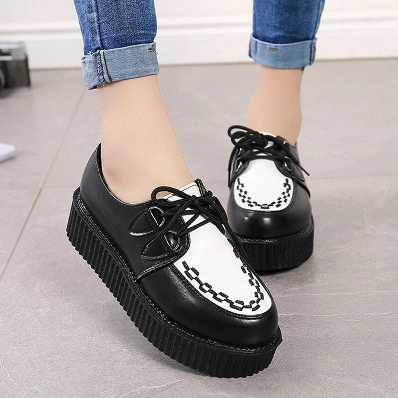 Creeper 2020 Women Flats Lace Up Platform Shoes Autumn Women Shoes Suede Ladies Shoes Plus Size 41 Female Shoes Free Shipping