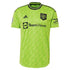 Cristiano Ronaldo Manchester United Adidas jersey in green with black accents and sponsor logos