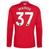 Kobbie Mainoo Manchester United adidas 2026/27 Home Replica Long Sleeve Jersey - Red