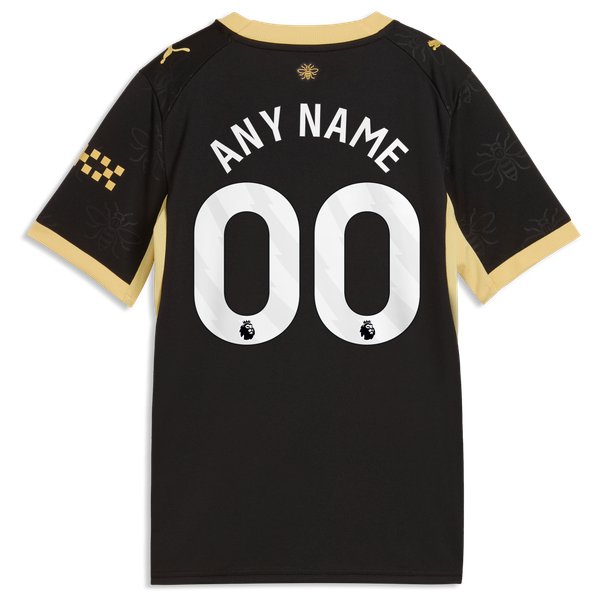 Manchester City Puma Youth 2026/27 Away Replica Custom Jersey - Black