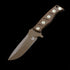 Benchmade 375 Shane Sibert Adamas Fixed Blade Knife – 4.2" CPM-CruWear Steel – Micarta Handle with Flat Earth Finish