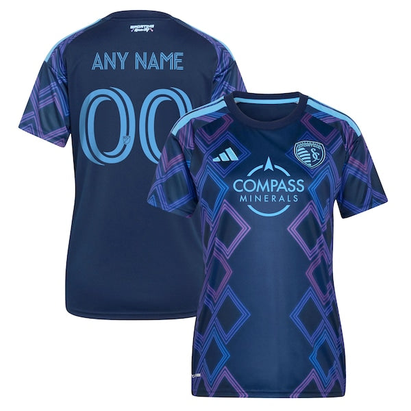 Adidas Sporting Kansas City Women's 2026 The 18th & Vine Kit Replica Custom Jersey Blue
