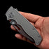 Demko Dynamics MG AD20S Folding Knife – 3.25" M390 Premium Steel Shark-Foot Blade – Precision Titanium Alloy Handle