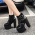 Women Nevada Spring Fashion Motorcycle Boots Platform