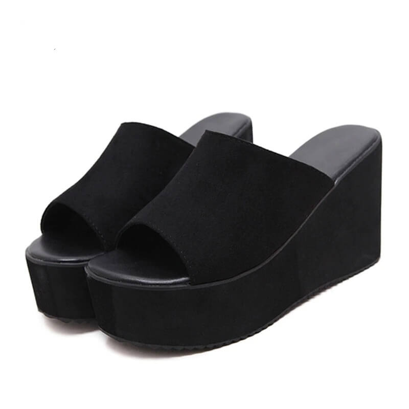 Summer Slip On Women Wedges Sandals Platform High Heels Fashion Open Toe Ladies Casual Shoes Comfortable Promotion Sale