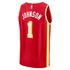 Fanatics Men's Atlanta Hawks Jalen Johnson Red Icon Edition Fast Break Replica Jersey