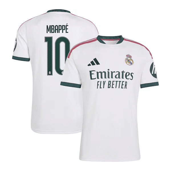 Kylian Mbappé Real Madrid adidas 2026/27 Home Replica Jersey - White