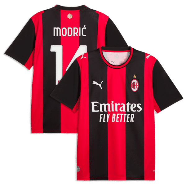 Puma Luka Modrić AC Milan 2026/27 Home Replica Jersey Black/Red