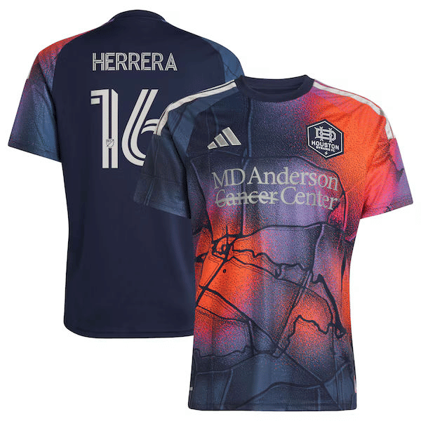 Adidas Héctor Herrera Houston Dynamo FC 2026 Mission Control Replica Jersey Blue