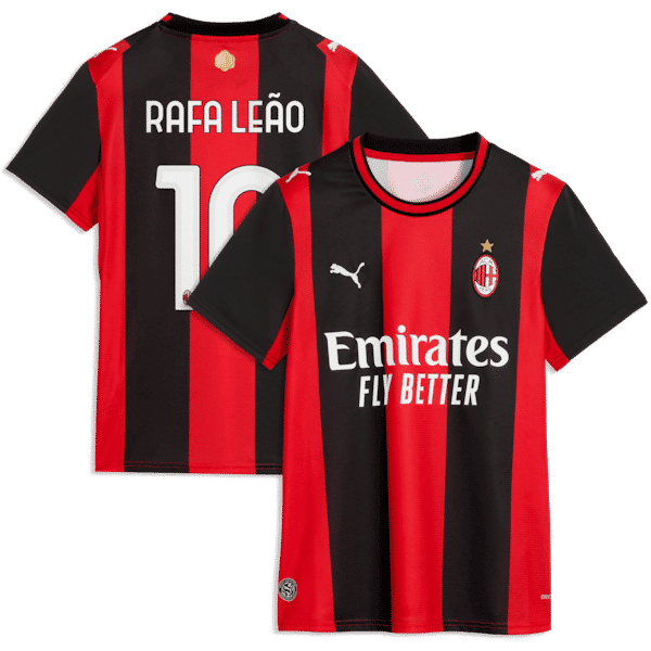 Puma Rafael Leão AC Milan 2026/27 Home Replica Jersey Black/Red