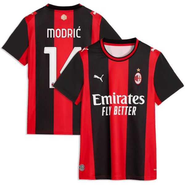 Puma Luka Modrić AC Milan 2026/27 Home Replica Jersey Black/Red