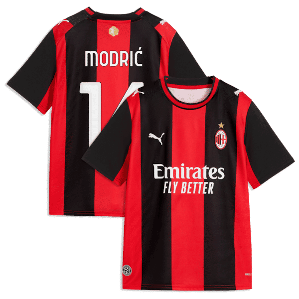 Puma Luka Modrić AC Milan 2026/27 Home Replica Jersey Black/Red
