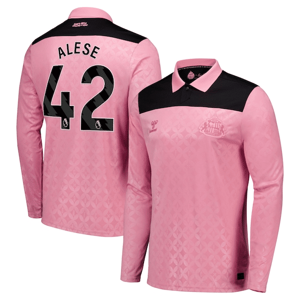Sunderland x Elvis Hummel Away Shirt 2026-27 - Long Sleeve with Alese 42 printing - Jersey Teams World