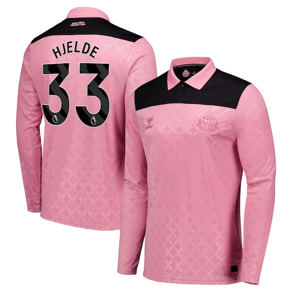 Sunderland x Elvis Hummel Away Shirt 2026-27 - Long Sleeve with Hjelde 33 printing - Jersey Teams World