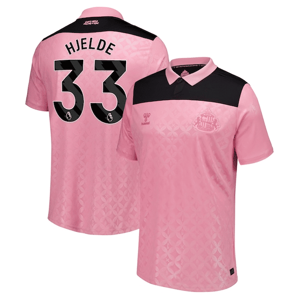 Sunderland x Elvis Hummel Away Shirt 2026-27 with Hjelde 33 printing - Jersey Teams World