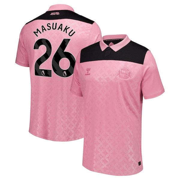 Sunderland x Elvis Hummel Away Shirt 2026-27 with Masuaku 26 printing - Jersey Teams World