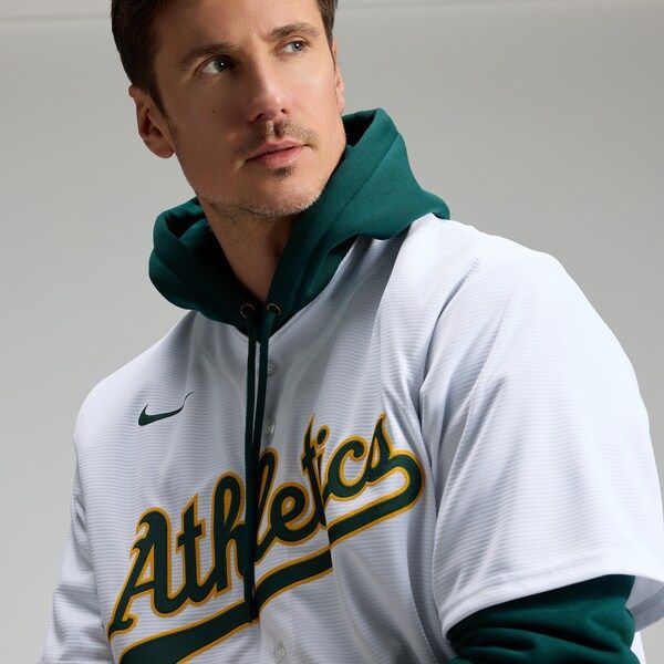 Nike Nick Kurtz Athletics Home Replica Player Jersey White