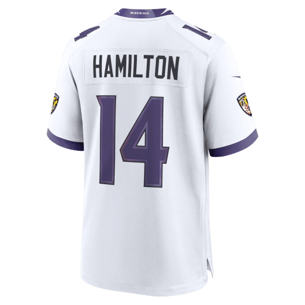 Nike Kyle Hamilton Baltimore Ravens Game Jersey White