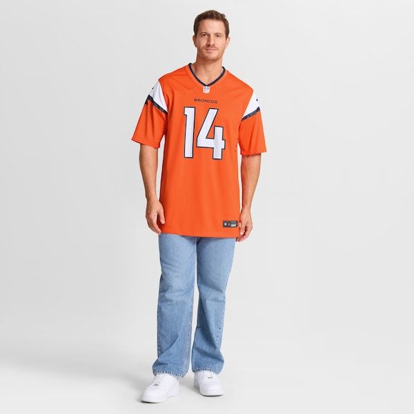 Nike Courtland Sutton Denver Broncos Mile High Collection Game Jersey Orange
