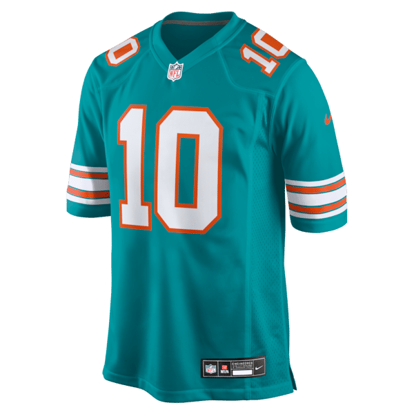 Nike Jacob Rodriguez Miami Dolphins Alternate Game Jersey Aqua