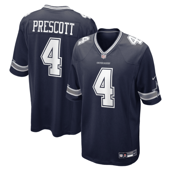 Nike Dak Prescott Dallas Cowboys Game Team Jersey Navy