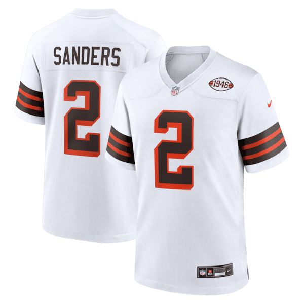 Nike Shedeur Sanders Cleveland Browns Alternate Game Jersey White