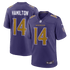 Nike Kyle Hamilton Baltimore Ravens Alternate Game Jersey Purple