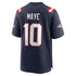Nike Drake Maye New England Patriots Game Jersey Navy